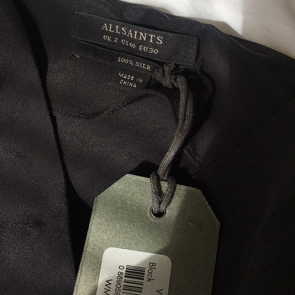 ALLSAINTS vea wrap silk top - Picture 8 of 8
